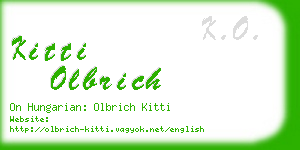 kitti olbrich business card